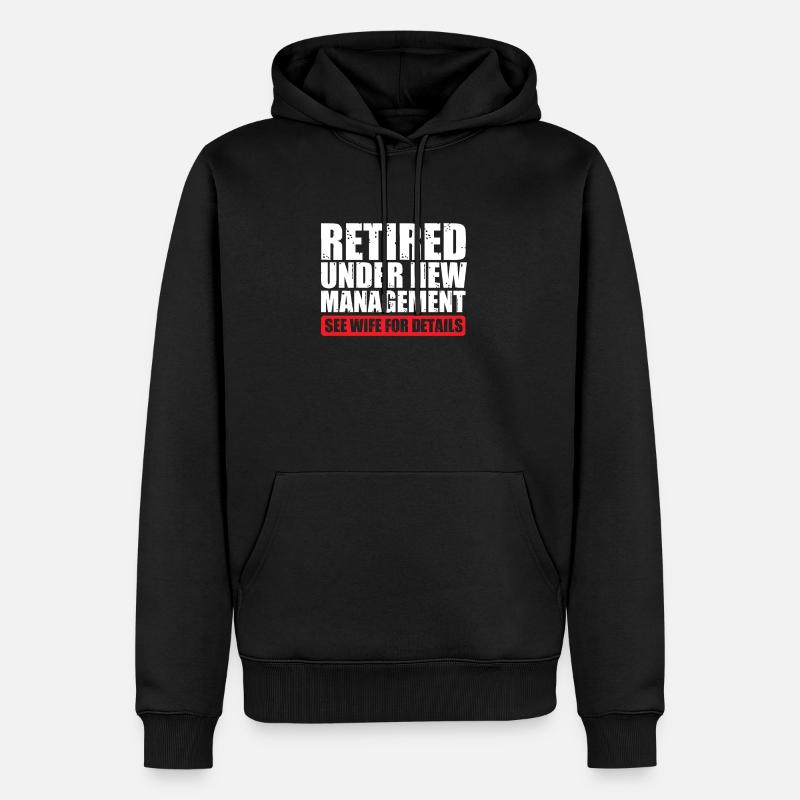 Travail de retraite - Sweat à capuche Premium bio Homme - noir