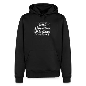 Hawaii - Sweat à capuche Premium bio Homme - noir - Devant - Nico (187cm)