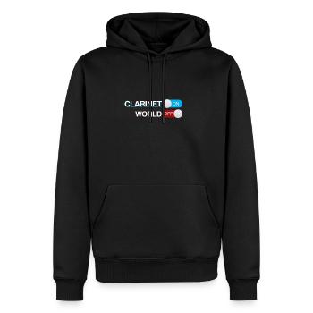 Klarinette - Männer Premium Bio Hoodie - Schwarz - Vorne - Nico (187cm)