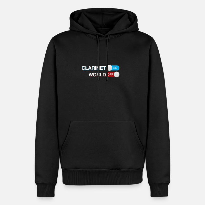 Klarinette - Männer Premium Bio Hoodie - Schwarz