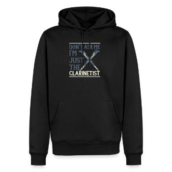 Clarinet Clarinet - Men’s Premium Organic Hoodie - black - Front - Nico (187cm)