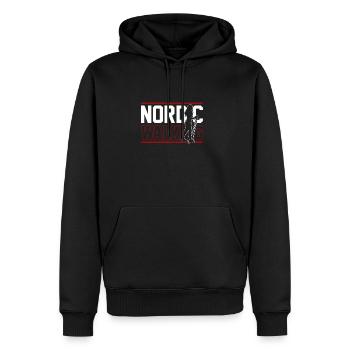 Nordic Walking Fitness - Men’s Premium Organic Hoodie - black - Front - Nico (187cm)