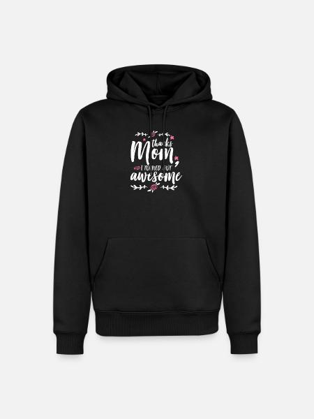 Mutter Selbstbewusstsein - Männer Premium Bio Hoodie - Schwarz
