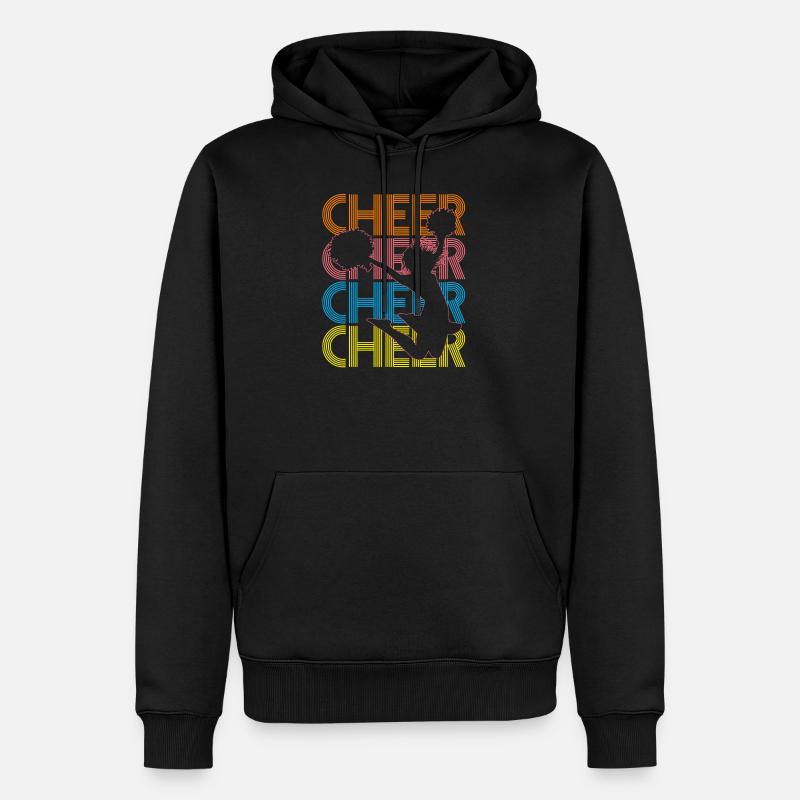 Cheerleading Pompoms - Männer Premium Bio Hoodie - Schwarz