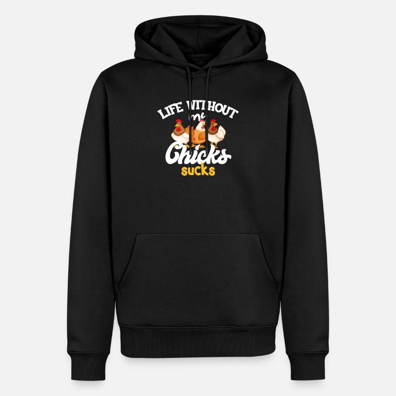 Poulet Poulet Poulet - Sweat à capuche Premium bio Homme - noir