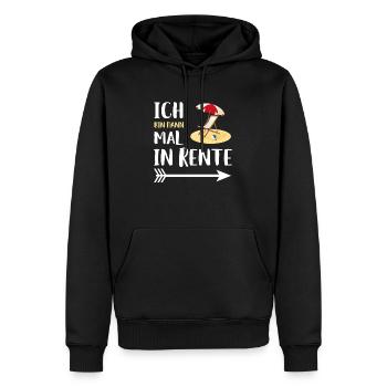 Geschenk für Rentner Ruhestand - Rente - Männer Premium Bio Hoodie - Schwarz - Vorne - Nico (187cm)