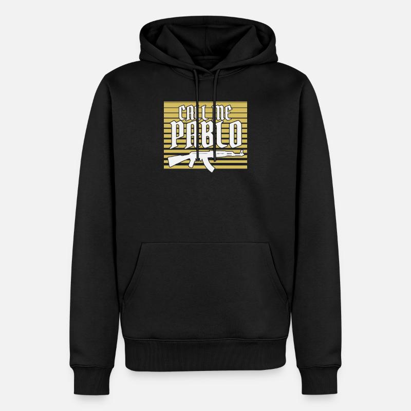 Pablo Escobar "Appelle-moi Pablo" - Sweat à capuche Premium bio Homme - noir