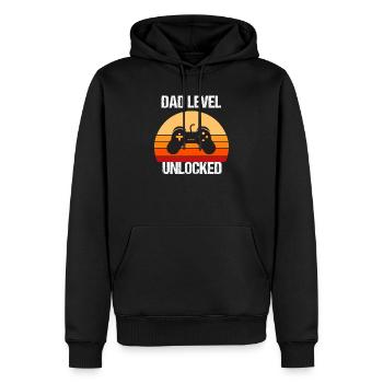 Werdender Vater Dad Papa Gamer Gaming Gamepad - Männer Premium Bio Hoodie - Schwarz - Vorne - Nico (187cm)