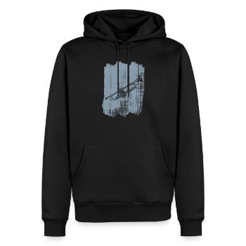 Trompete - Männer Premium Bio Hoodie - Schwarz - Vorne - Nico (187cm)