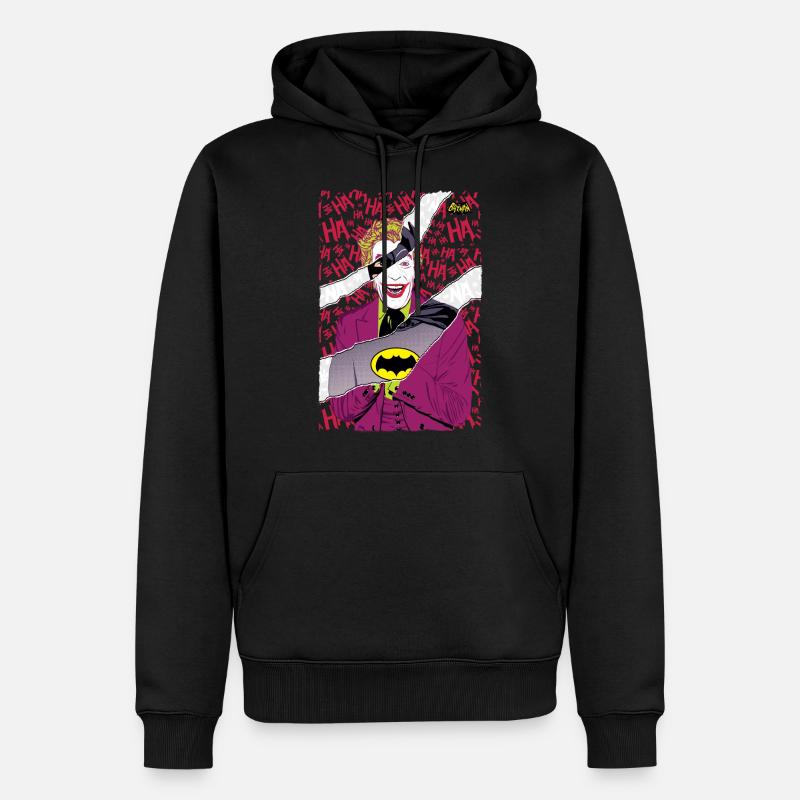 DC Comics Batman Joker Mashup - Sweat à capuche Premium bio Homme - noir