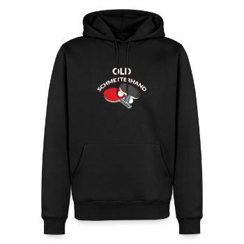 Old Schmetterhand Tischtennis - Männer Premium Bio Hoodie - Schwarz - Vorne - Nico (187cm)
