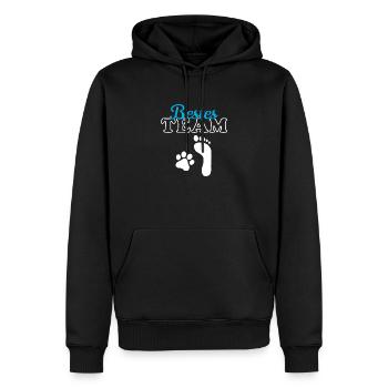 Team Hund & Mensch Hundebesitzer Hundeliebe Hunde - Männer Premium Bio Hoodie - Schwarz - Vorne - Nico (187cm)