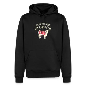 Alles unter 500 g ist Carpaccio Grillen - Männer Premium Bio Hoodie - Schwarz - Vorne - Nico (187cm)
