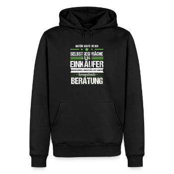 Einkäufer Einkauf Technisch Job Beruf Geschenk - Männer Premium Bio Hoodie - Schwarz - Vorne - Nico (187cm)