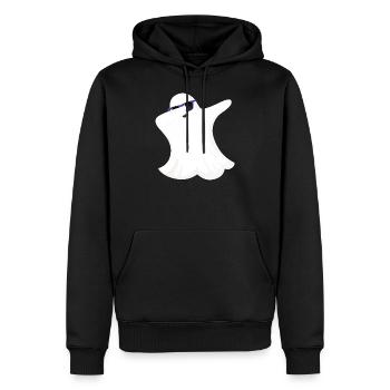 Dabbing Ghost Dab Lunettes de soleil Costume d’Halloween - Sweat à capuche Premium bio Homme - noir - Devant - Nico (187cm)