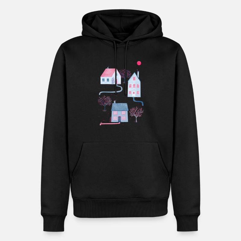 Printemps à Townsville - Sweat à capuche Premium bio Homme - noir
