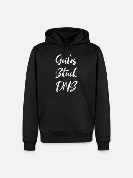 Geiles Stück DNS - Männer Premium Bio Hoodie - Schwarz