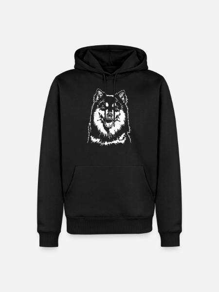 FINNISH LAPPHUND dog dogs Wilsigns - Men’s Premium Organic Hoodie - black