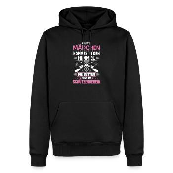 Sportschütze Schützenverein Schützenfest Schützin - Männer Premium Bio Hoodie - Schwarz - Vorne - Nico (187cm)