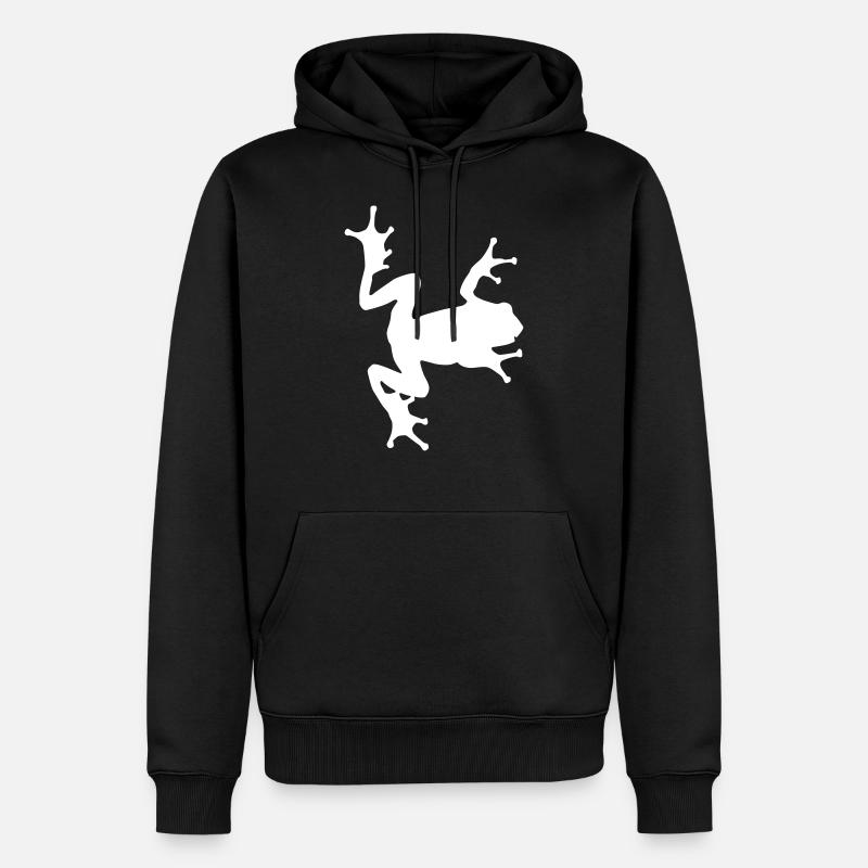 grenouille - Sweat à capuche Premium bio Homme - noir
