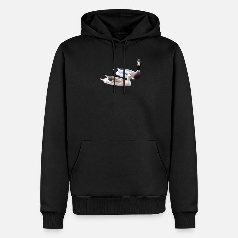 Canards - Sweat à capuche Premium bio Homme - noir