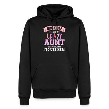 Tante - Männer Premium Bio Hoodie - Schwarz - Vorne - Nico (187cm)