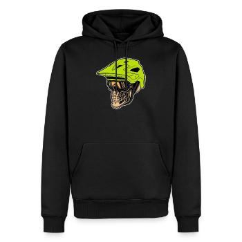 Fahrt zum TOD - Männer Premium Bio Hoodie - Schwarz - Vorne - Nico (187cm)