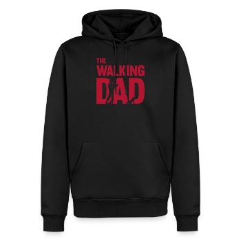 The Walking Dad Father-to-Be Papa Fête des pères Gesc - Sweat à capuche Premium bio Homme - noir - Devant - Nico (187cm)