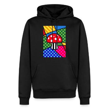 Fly agaric - Men’s Premium Organic Hoodie - black - Front - Nico (187cm)