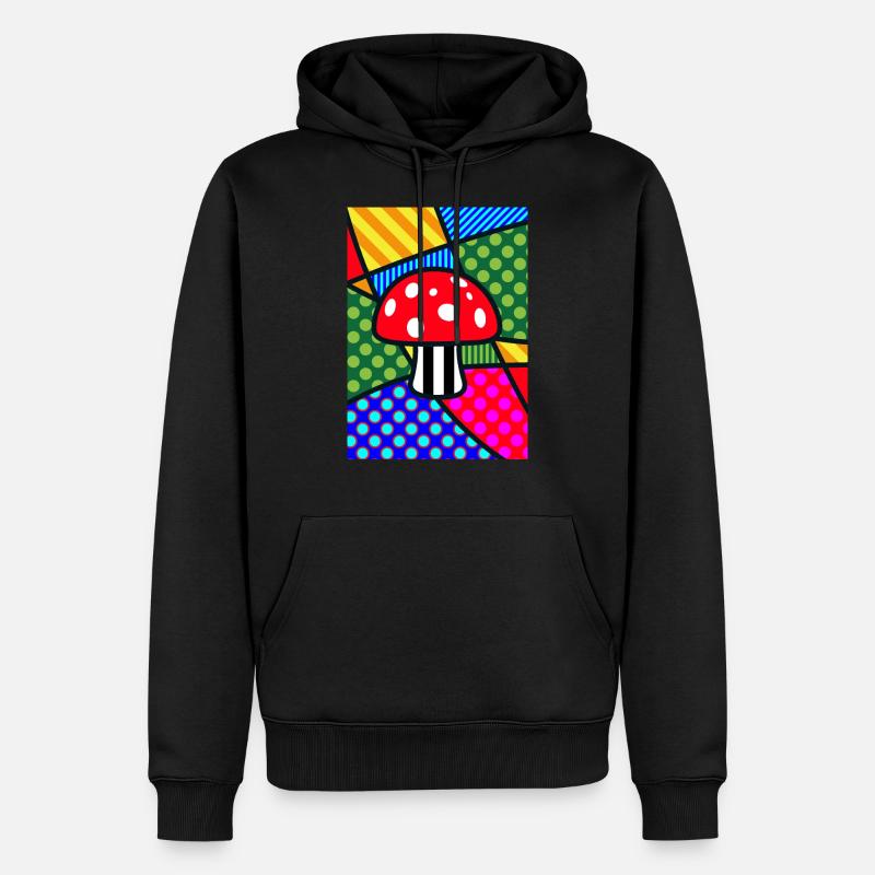 Agaric mouche - Sweat à capuche Premium bio Homme - noir
