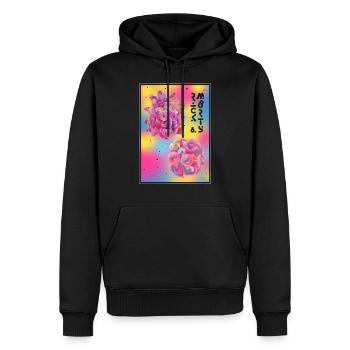 Rick Et Morty Pop Culture espace - Sweat à capuche Premium bio Homme - noir - Devant - Nico (187cm)