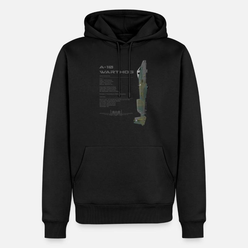 A-10 WARTHOG - AS2012 - Sweat à capuche Premium bio Homme - noir