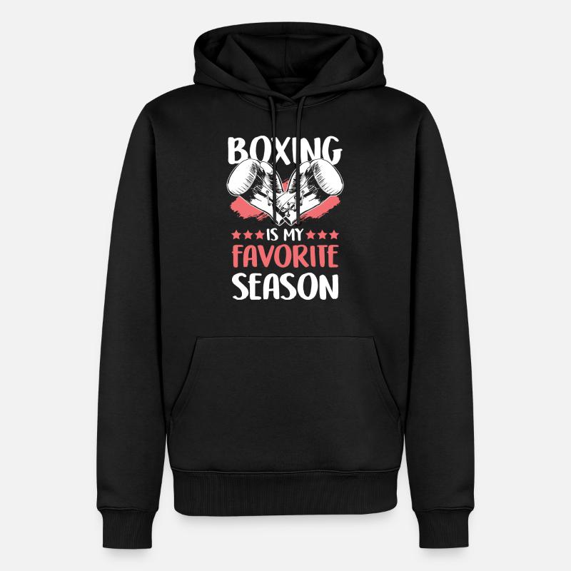 Boxe sport boxe - Sweat à capuche Premium bio Homme - noir