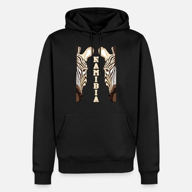 Namibia Afrika Shirt Geschenkidee - Männer Premium Bio Hoodie - Schwarz