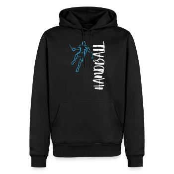 Handball Sports Trainer Hobby Saying Gift - Men’s Premium Organic Hoodie - black - Front - Nico (187cm)