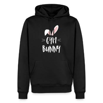 Fitnessstudio - Männer Premium Bio Hoodie - Schwarz - Vorne - Nico (187cm)