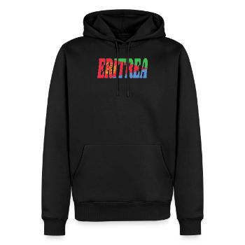 Eritrea - Männer Premium Bio Hoodie - Schwarz - Vorne - Nico (187cm)