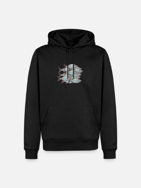 shoal - Men’s Premium Organic Hoodie - black