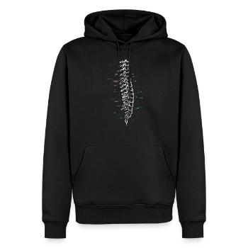 Physiothérapeute chiropracteur physiothérapie - Sweat à capuche Premium bio Homme - noir - Devant - Nico (187cm)