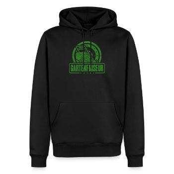 Gärtner Gartenfriseur Rasenmäher Beet Gartenarbeit - Männer Premium Bio Hoodie - Schwarz - Vorne - Nico (187cm)