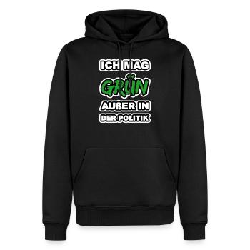 Bundestagswahl - Männer Premium Bio Hoodie - Schwarz - Vorne - Nico (187cm)