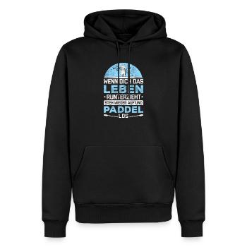 Stand Up Paddle Wenn Steh Auf Und Paddel Los SUP B - Männer Premium Bio Hoodie - Schwarz - Vorne - Nico (187cm)