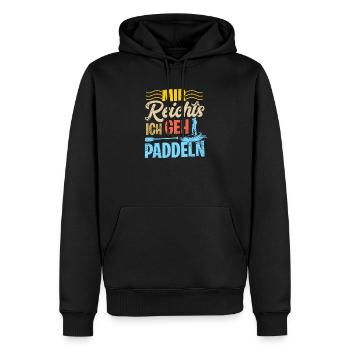 Stand Up Paddling Mir Reichts Ich Geh Paddeln SUP - Männer Premium Bio Hoodie - Schwarz - Vorne - Nico (187cm)