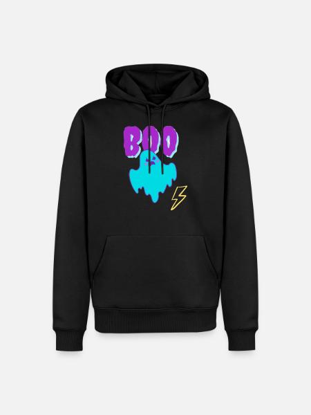 Boo Fantôme - Sweat à capuche Premium bio Homme - noir