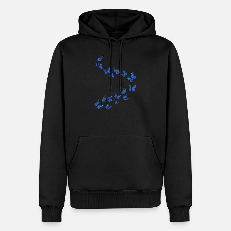 Fille Beau papillon - Sweat à capuche Premium bio Homme - noir