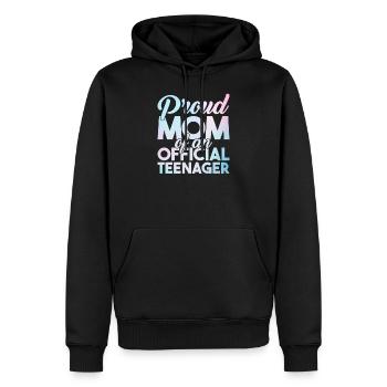 Offizielle Teenager Mutter Stolze Teenager Mutter - Männer Premium Bio Hoodie - Schwarz - Vorne - Nico (187cm)