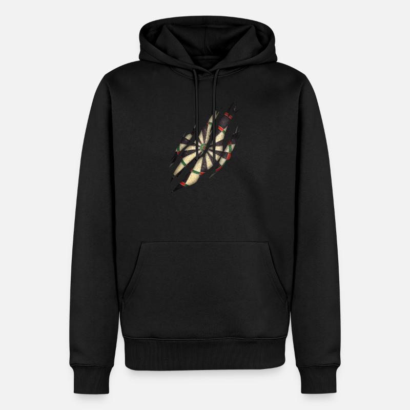 Jeu de fléchettes Hobby Fléchettes - Sweat à capuche Premium bio Homme - noir