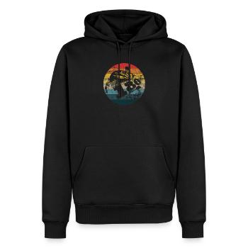 Darts Dart Dartspieler Bullseye Dartscheibe - Männer Premium Bio Hoodie - Schwarz - Vorne - Nico (187cm)