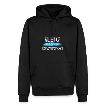 nicht klein bin konzentrat geschenk idee spruch - Männer Premium Bio Hoodie - Schwarz - Vorne - Nico (187cm)