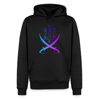 Sabre de pirate - Sweat à capuche Premium bio Homme - noir - Devant - Nico (187cm)